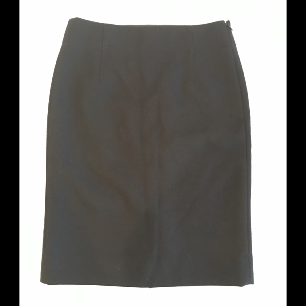 Jcrew Black Wool Skirt 100% Wool